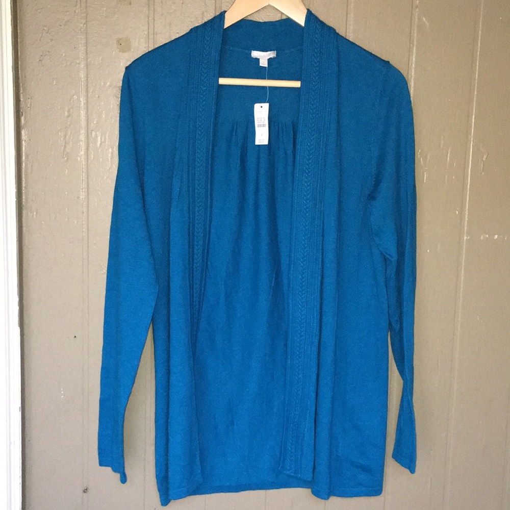 Talbots blue cardigan